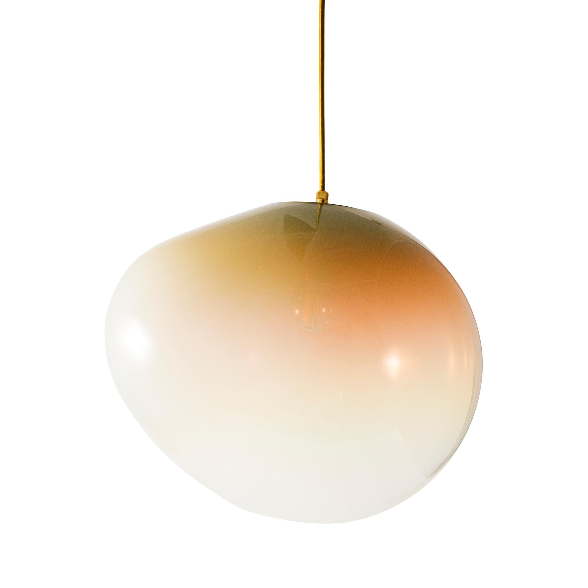 Sirius XL pendant by ELOA.
No UL listed 
Material: LED bulb, glass.
Dimensions: D 38 x W 43 x H 38 cm.
Also available in different colours and dimensions.

All our lamps can be wired according to each country. If sold to the USA it will be wired for