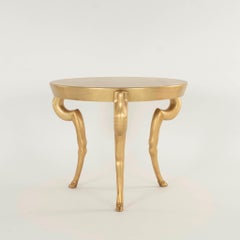 Sirmos Table centrale en bois de chèvre doré