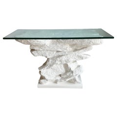 Sirmos Plaster Rock Console Table