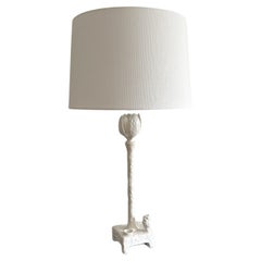 Sirmos Plaster Table Lamp After Giacometti, 1980s