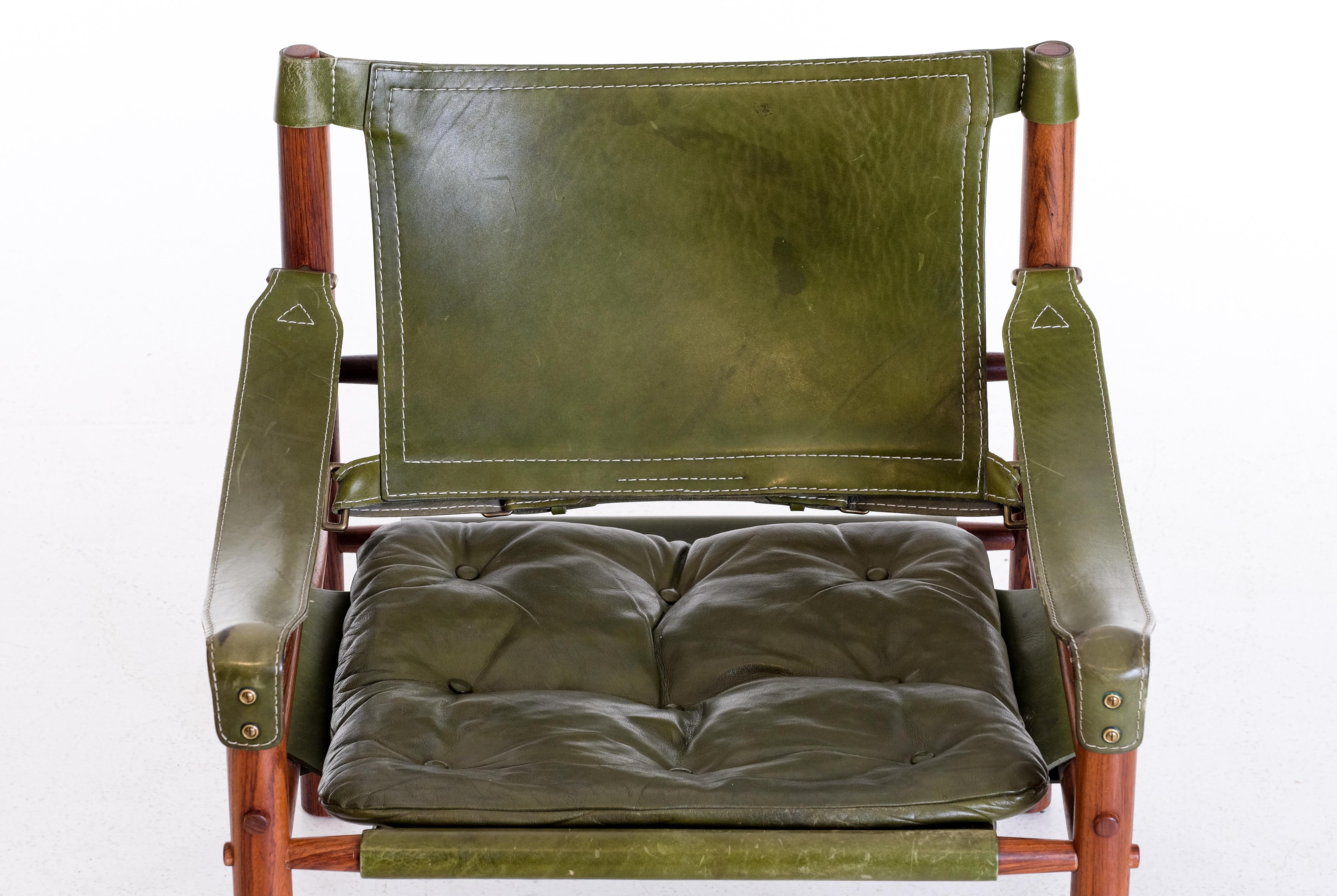 Leather Sirocco Chair by Arne Norell, Sweden, 1970s For Sale