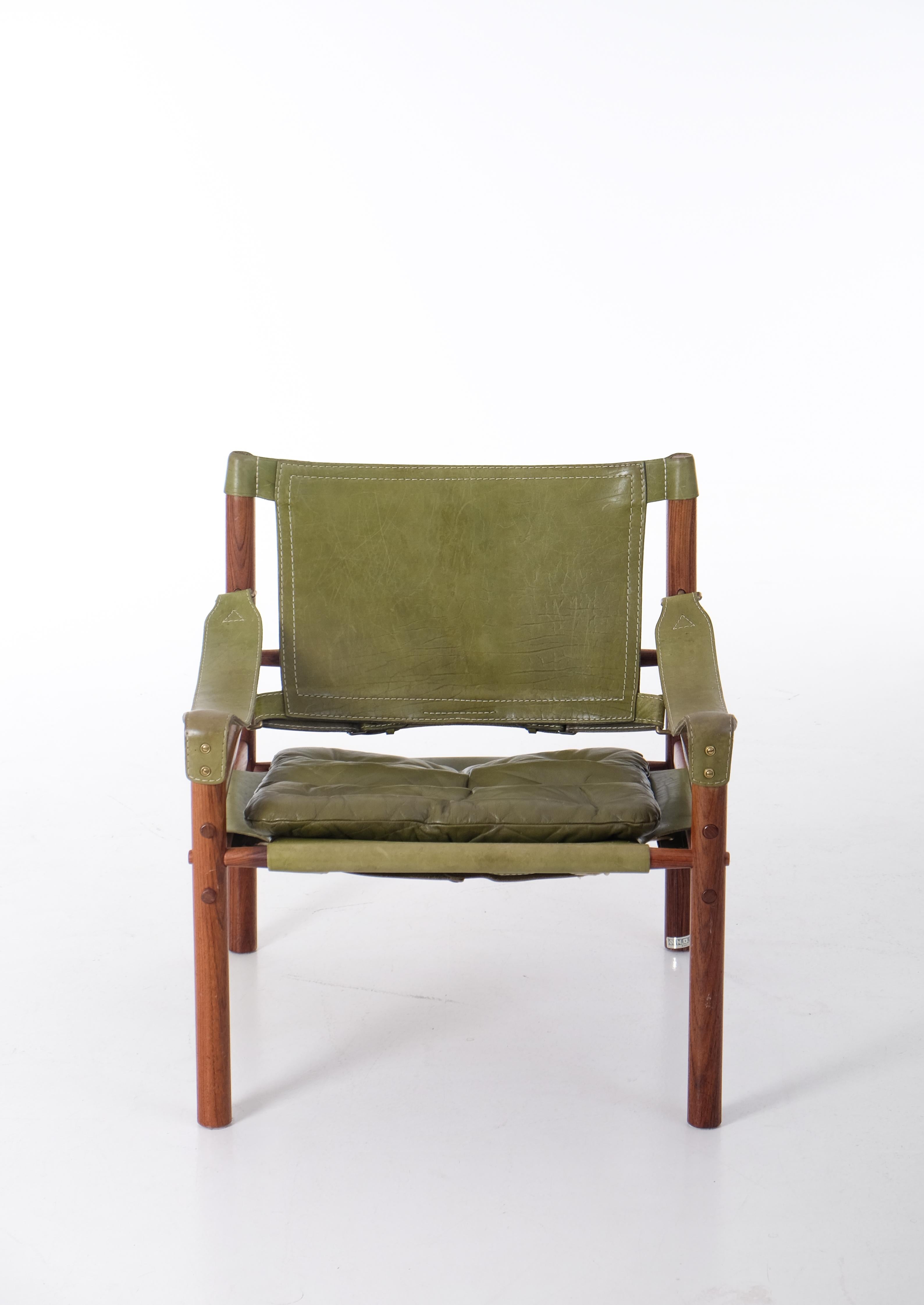 Leather Sirocco Chair by Arne Norell, Sweden, 1970s For Sale