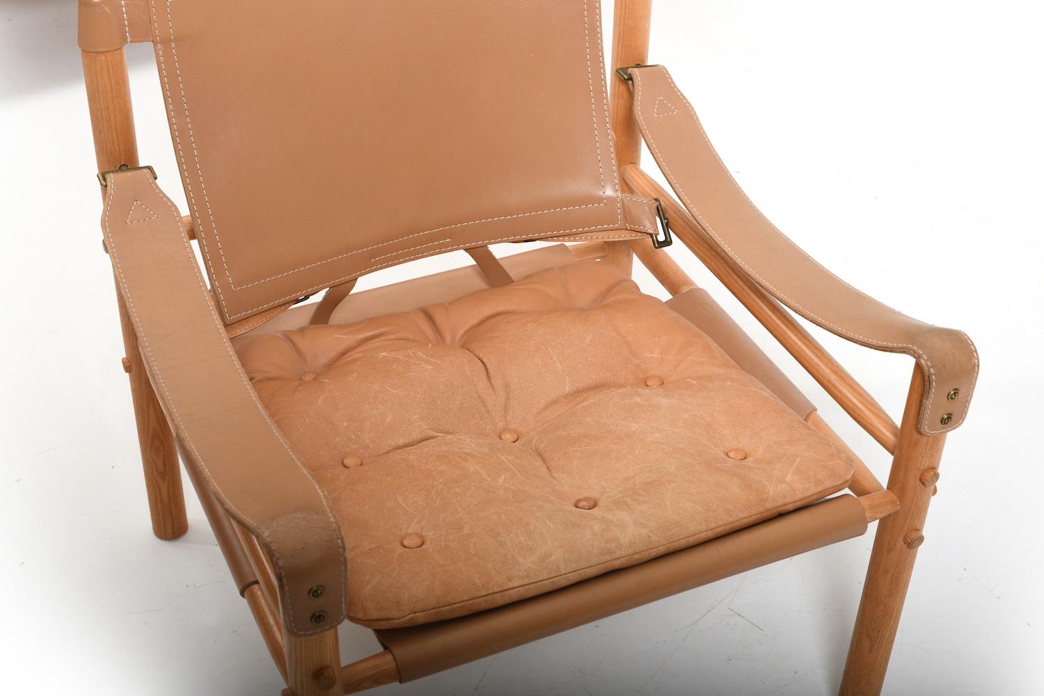 Sirocco Easychair by Arne Norell Leather and Ash 4