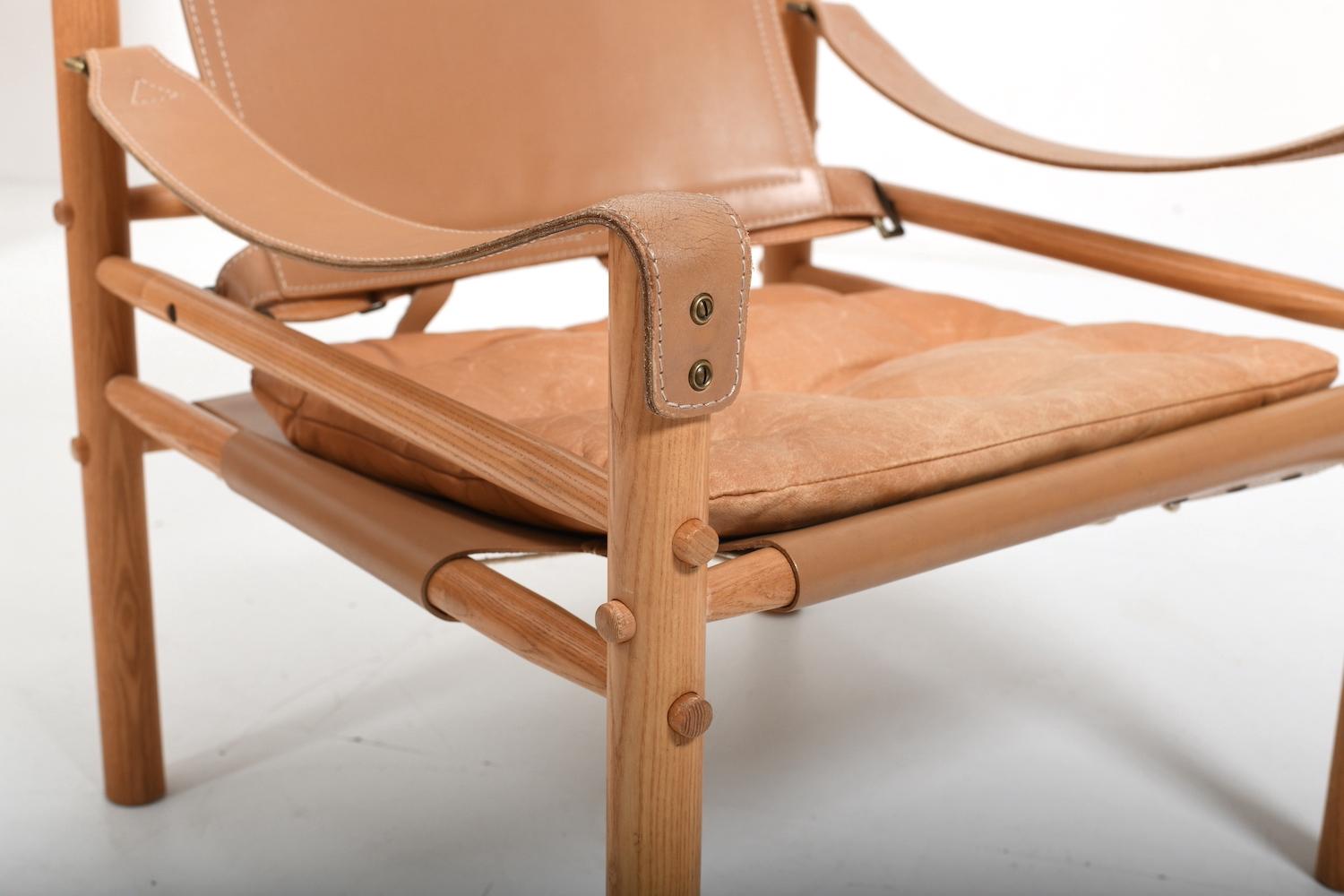 Sirocco Easychair by Arne Norell Leather and Ash In Good Condition In Handewitt, DE