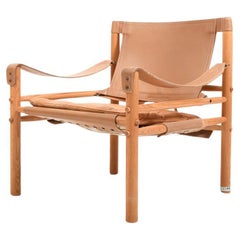 Sirocco Easychair by Arne Norell Leather and Ash