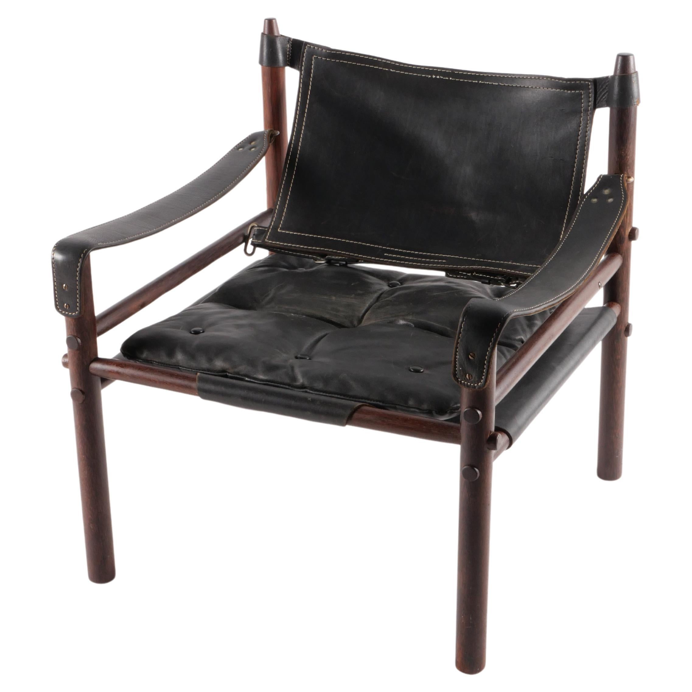 “Sirocco” Safari Chair in Leather by Arne Norell 