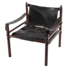 “Sirocco” Safari Chair in Leather by Arne Norell
