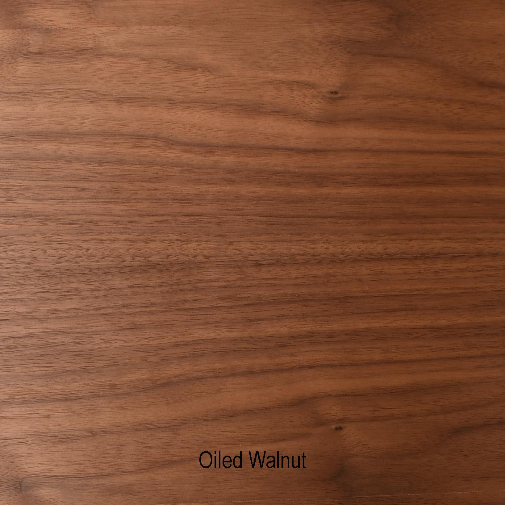 Siroco Table in walnut oiled veneer, Console Table, Handmade For Sale 4