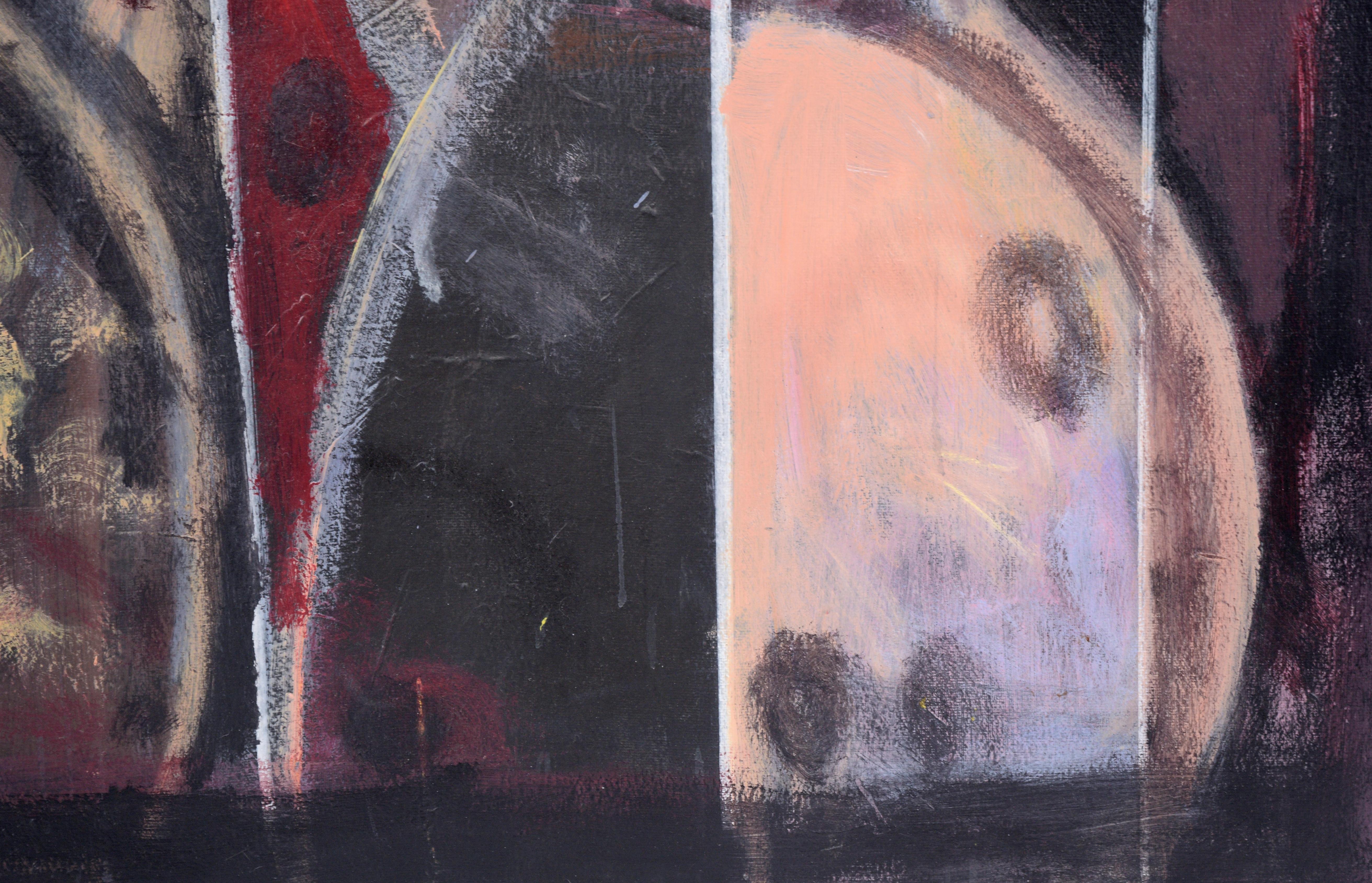 Deux personnages - Composition figurative abstraite à grande échelle 3