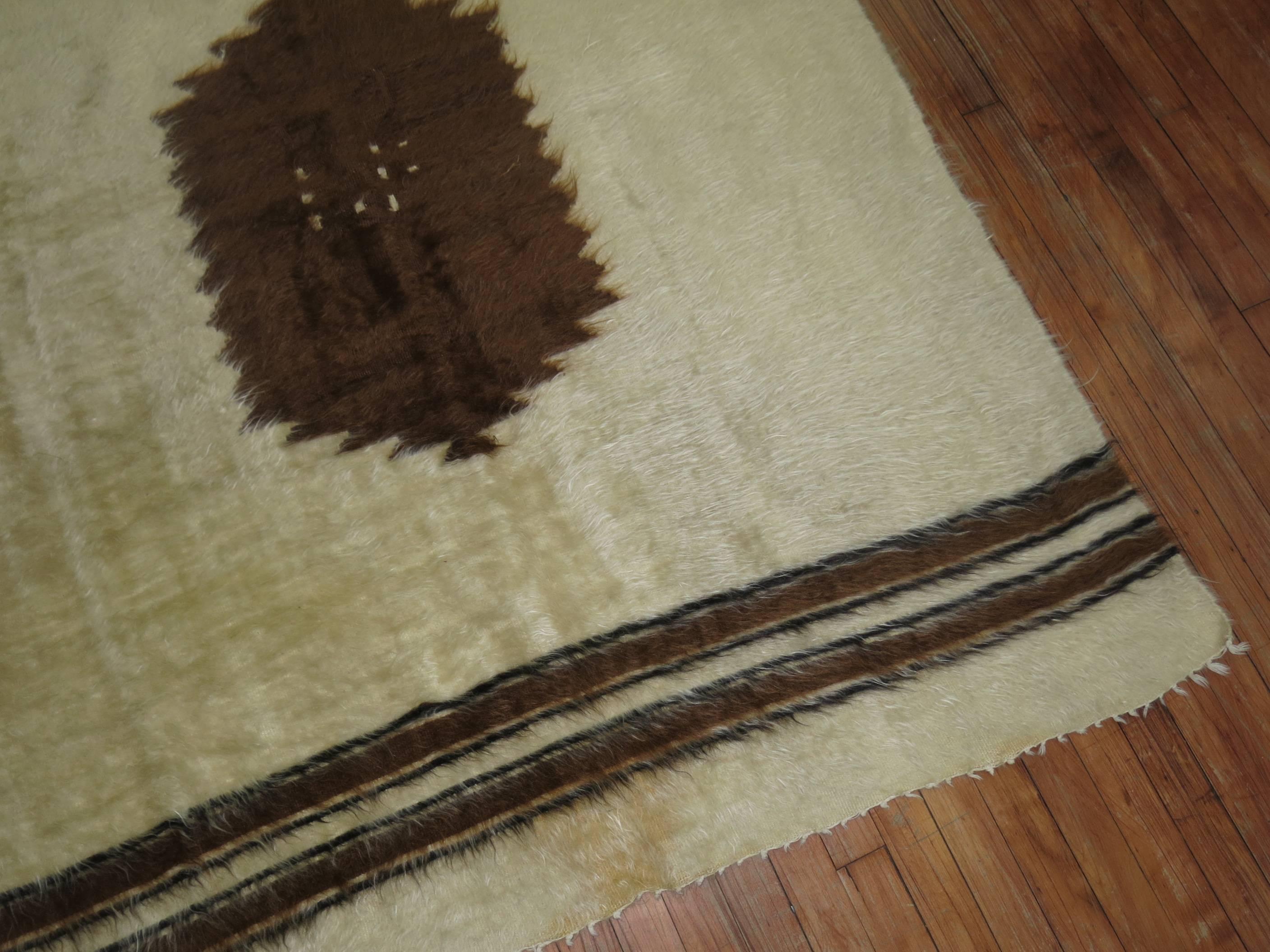 Türkischer Sirt-Vintage-Teppich (Handgewebt) im Angebot