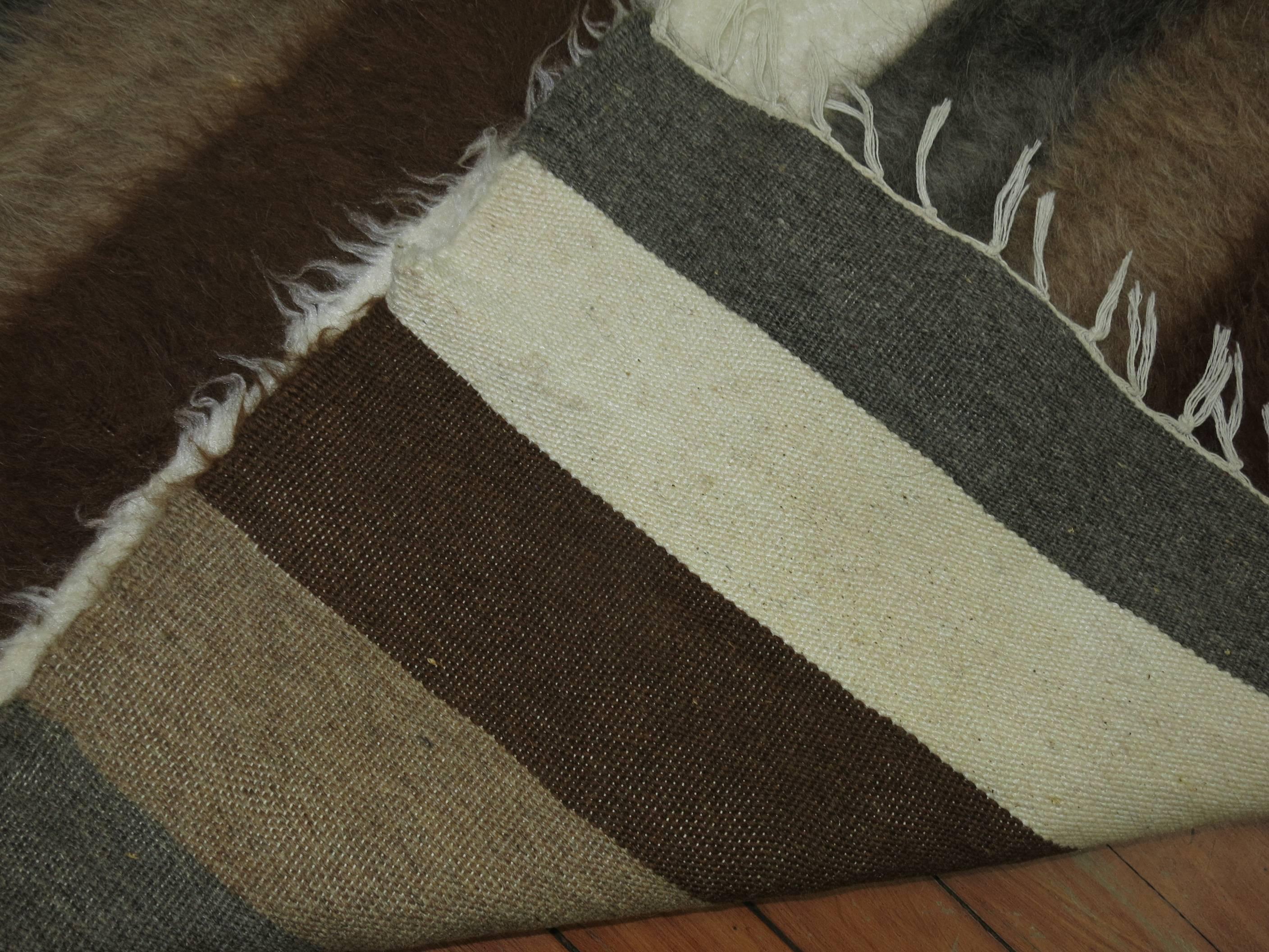 vintage mohair rug