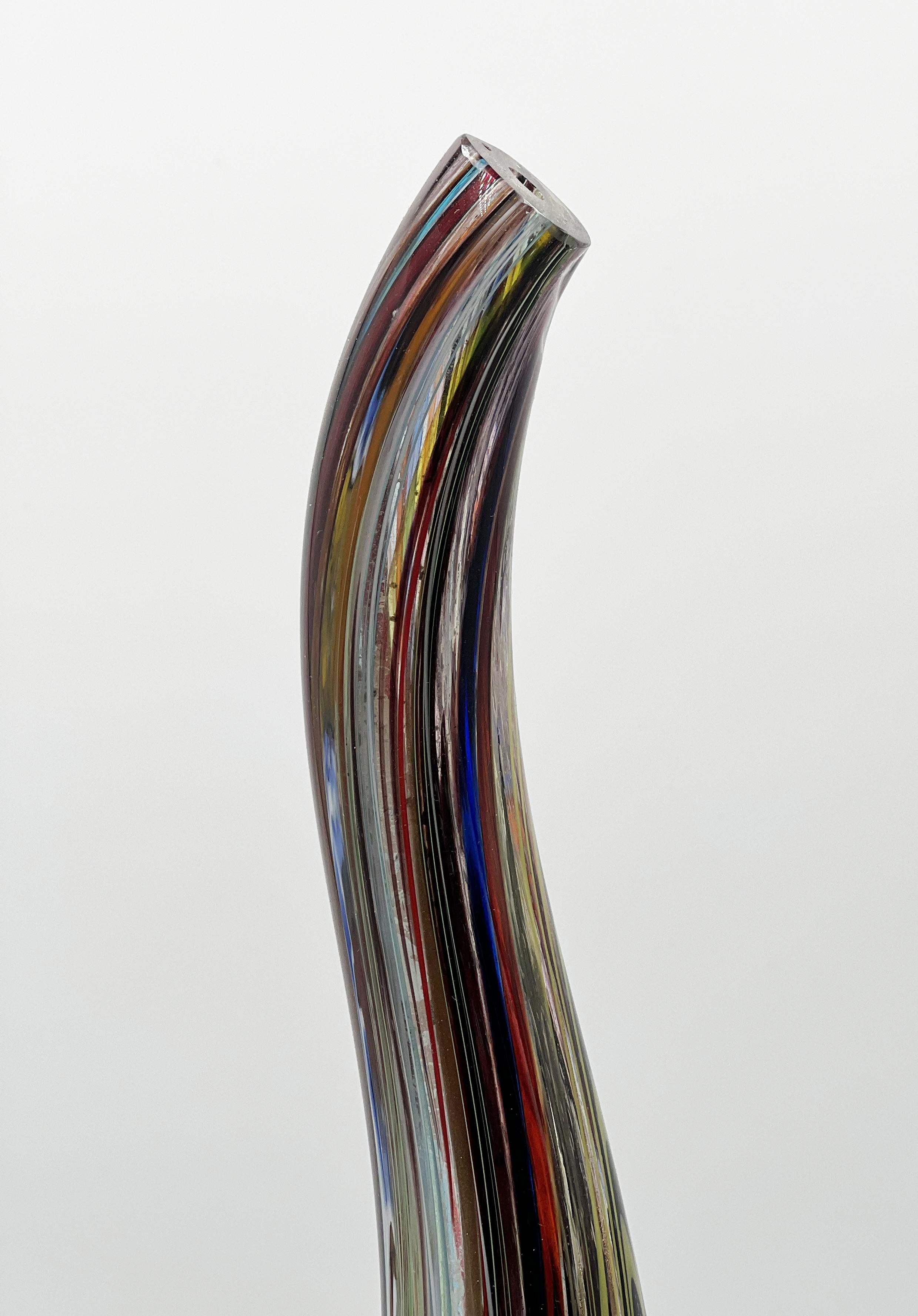 Mid-20th Century Sirvantese Bottle Dino Martens Style, Murano For Sale