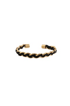 Sis Bracelet Big in Silk, Bronze & 24k Vermeil Gold by Katerina Makriyianni