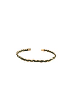 Sis Bracelet Small in Silk, Bronze & 24k Vermeil Gold by Katerina Makriyianni