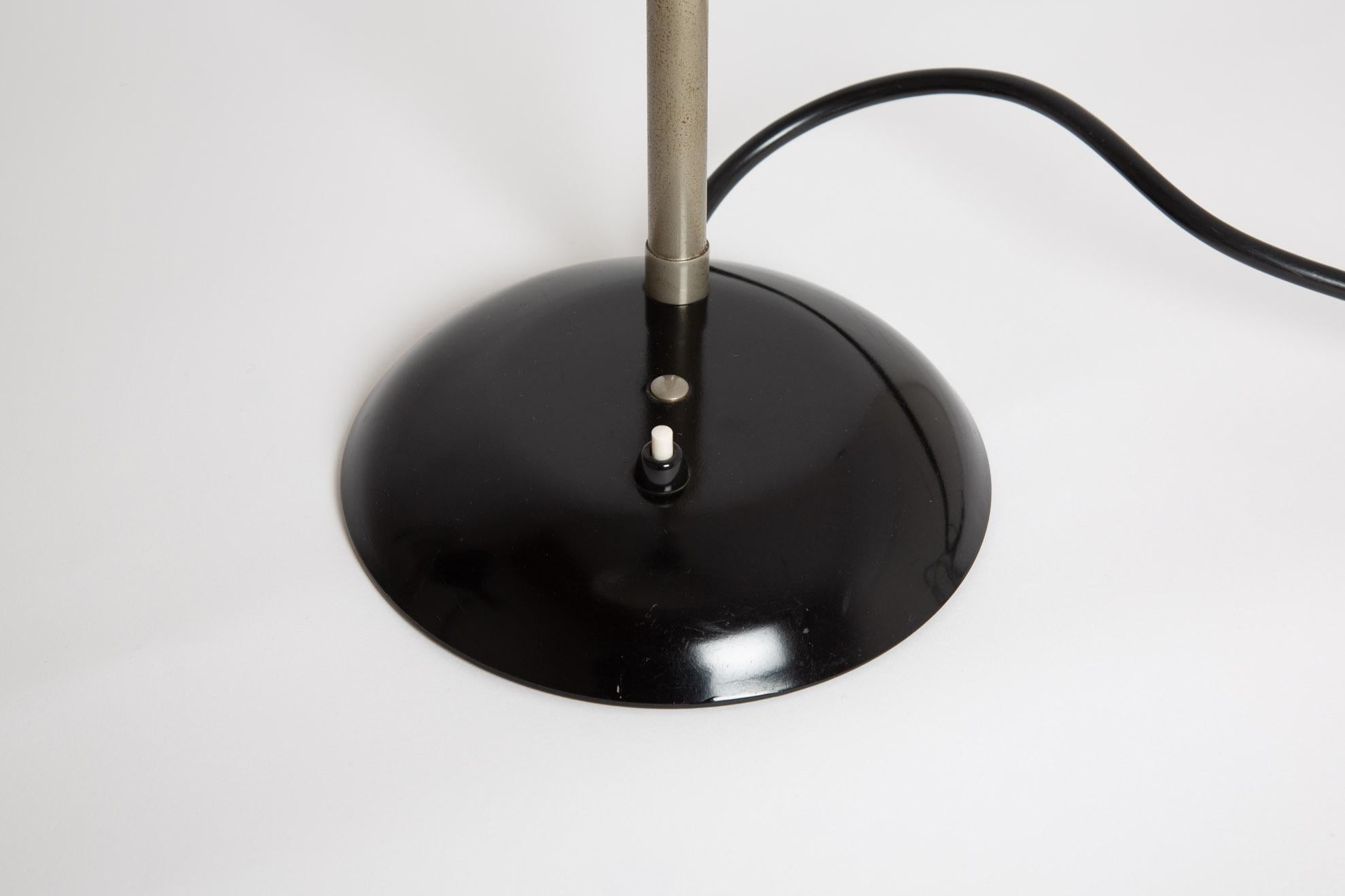 SIS Table Lamp Black Metal For Sale 8