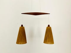 Sisal and Teak Cascading Lamp by Temde