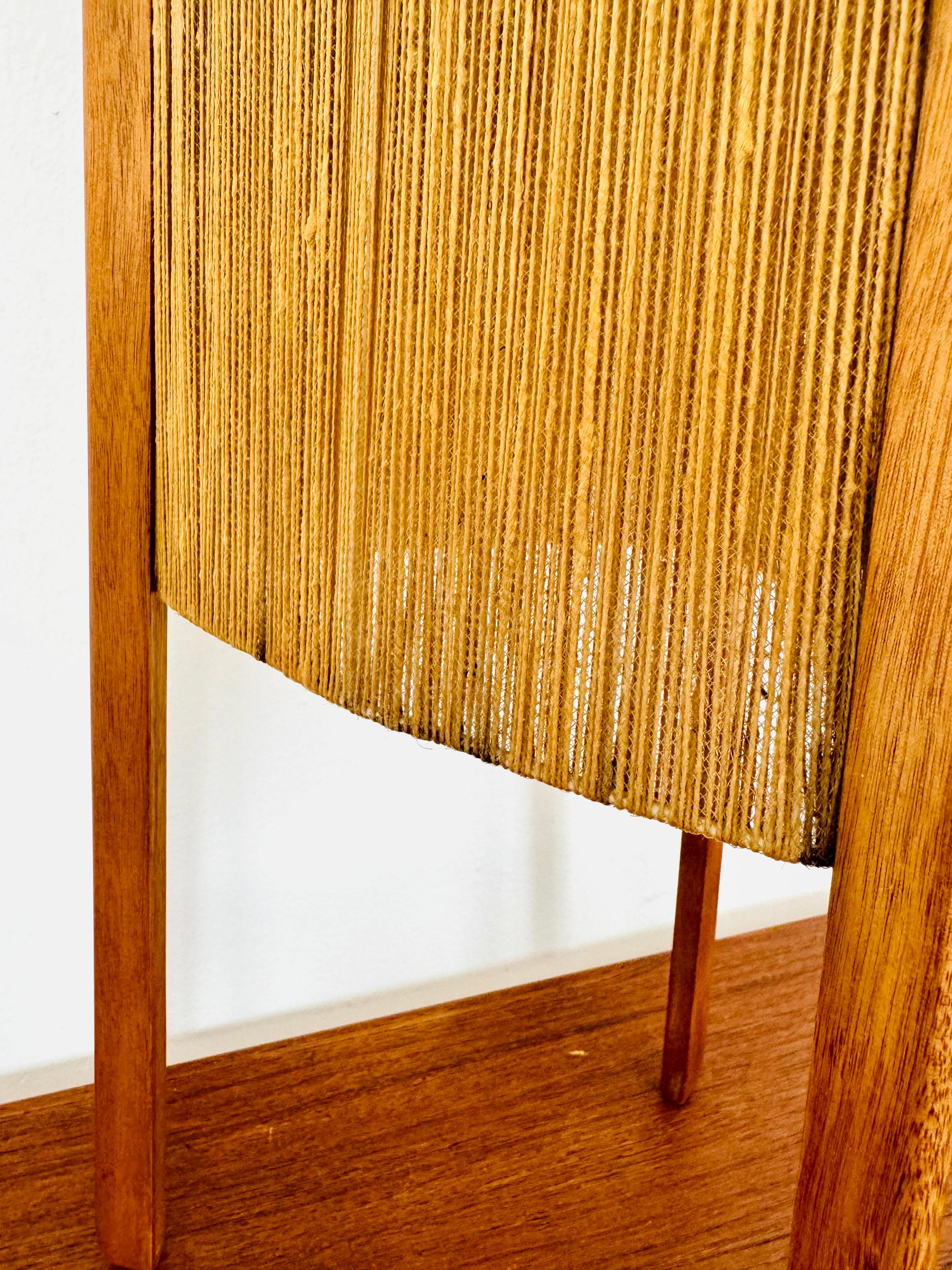 Lampada da terra in Sisal e Teak di Temde in vendita 7