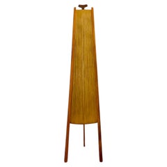 Sisal and Teak Floor Lamp by Temde