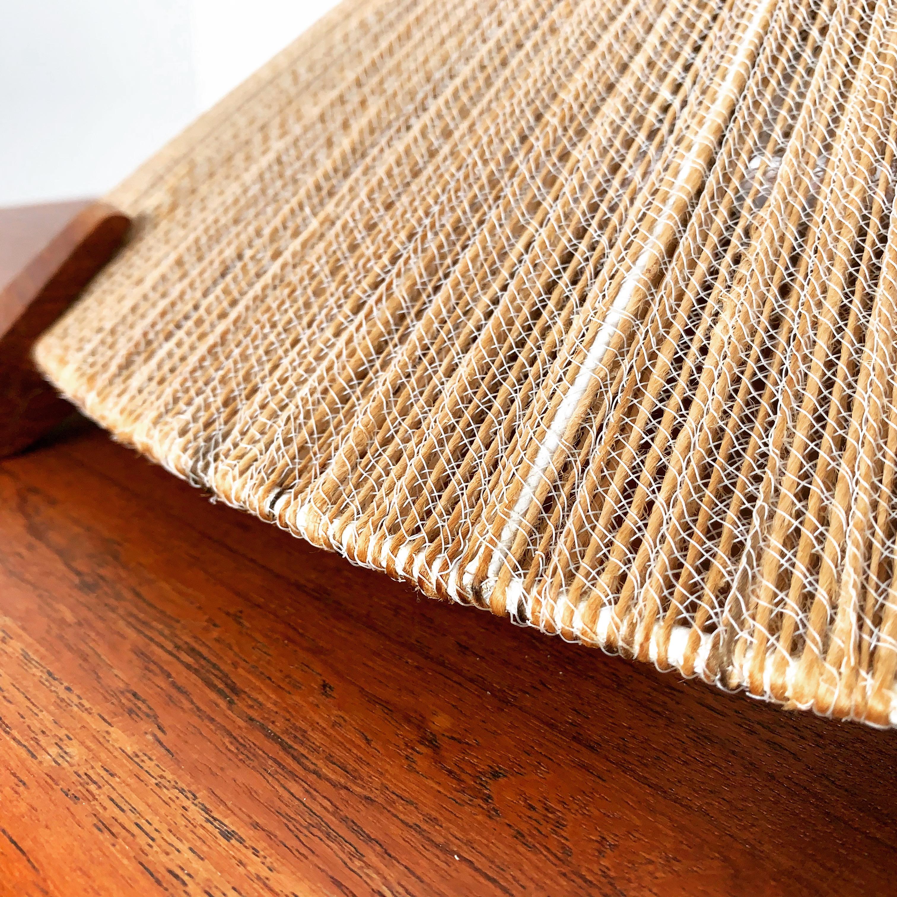 Lampada a sospensione in Sisal e Teak di Temde in vendita 7