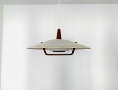 Sisal and Teak Pendant Lamp from Temde