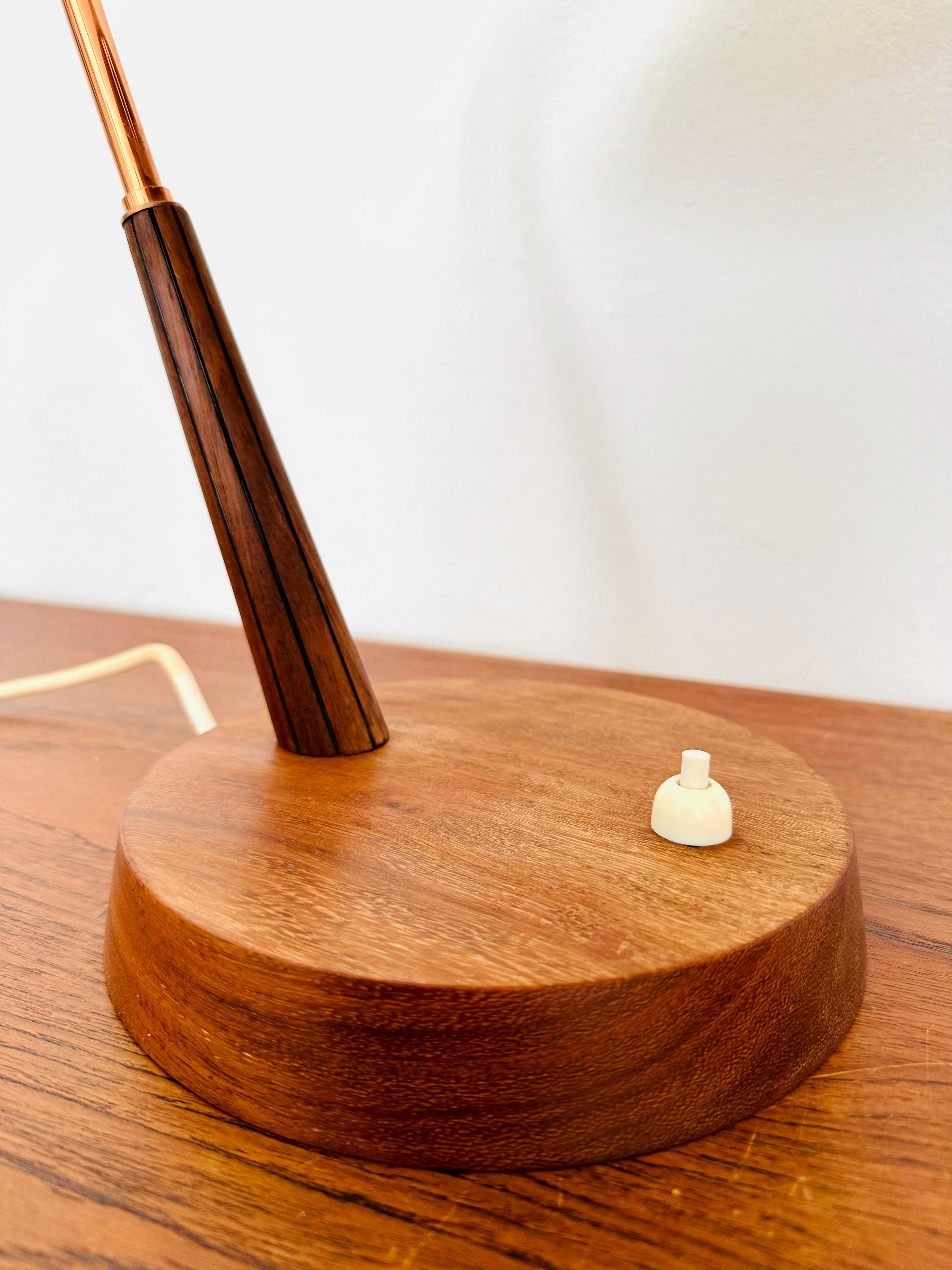 Sisal and Teak Table Lamp by Temde For Sale 6