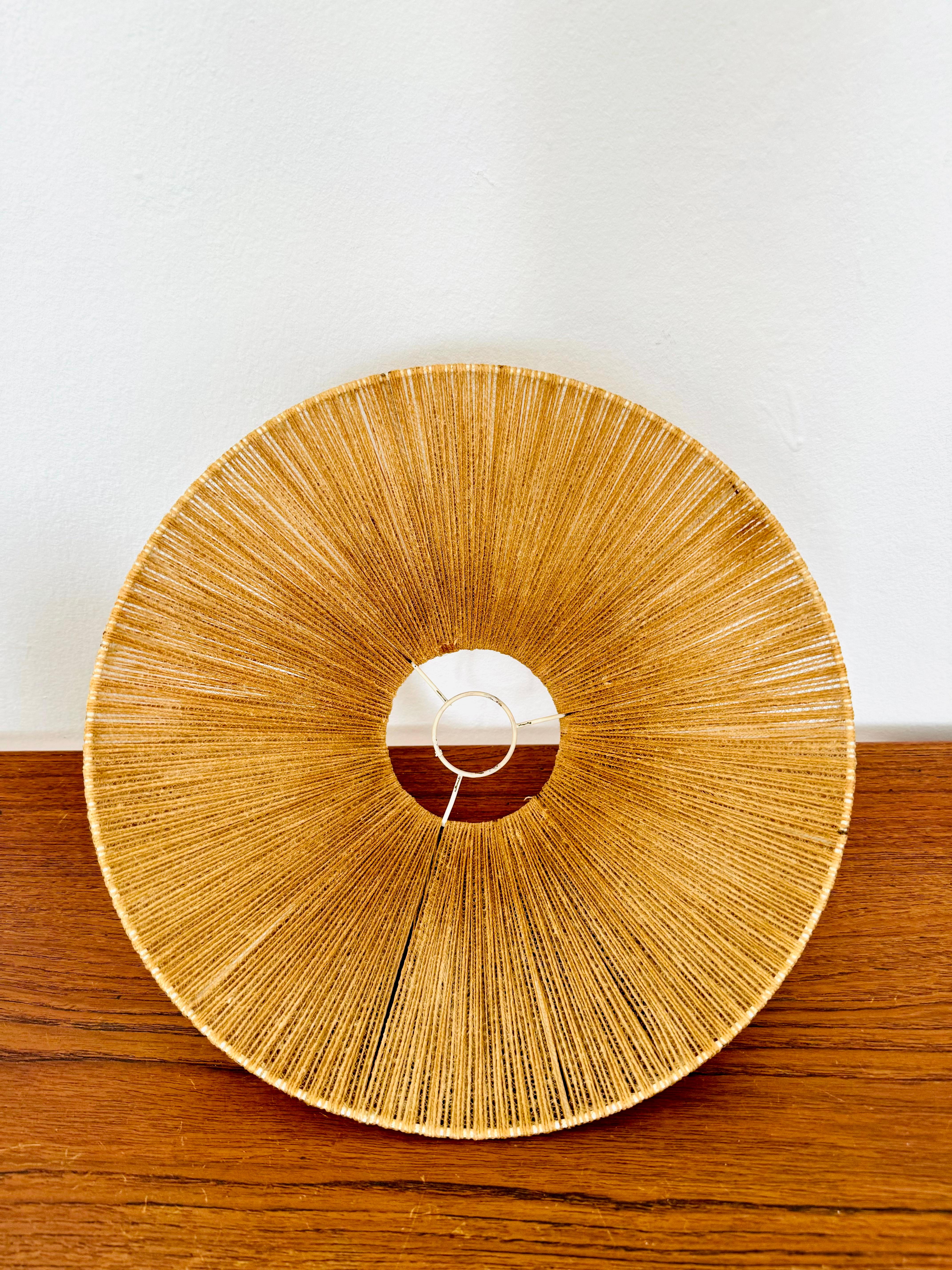 Sisal and Teak Table Lamp by Temde For Sale 10