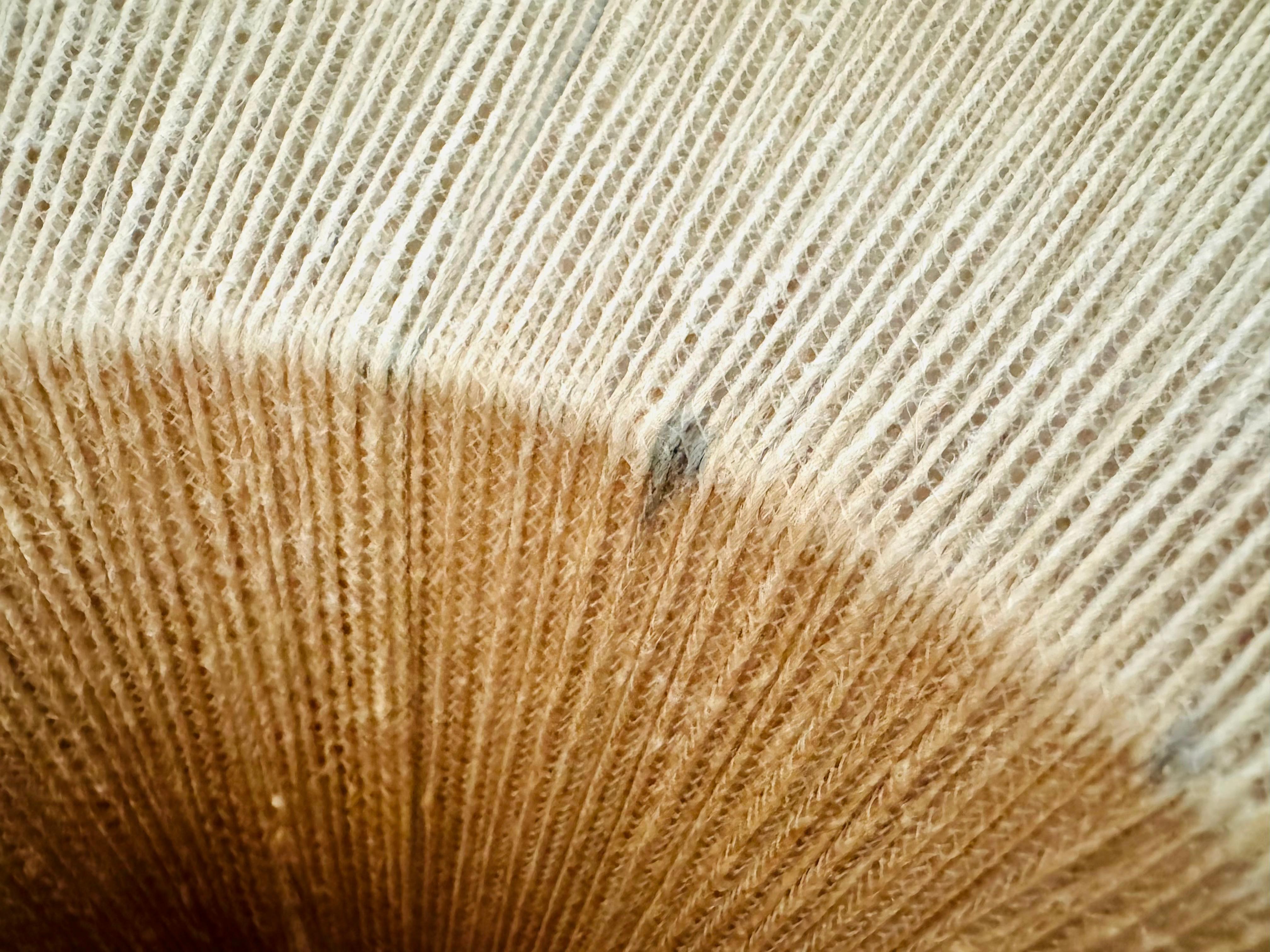 Pendelleuchte aus Sisal und Walnussholz von Temde im Angebot 7
