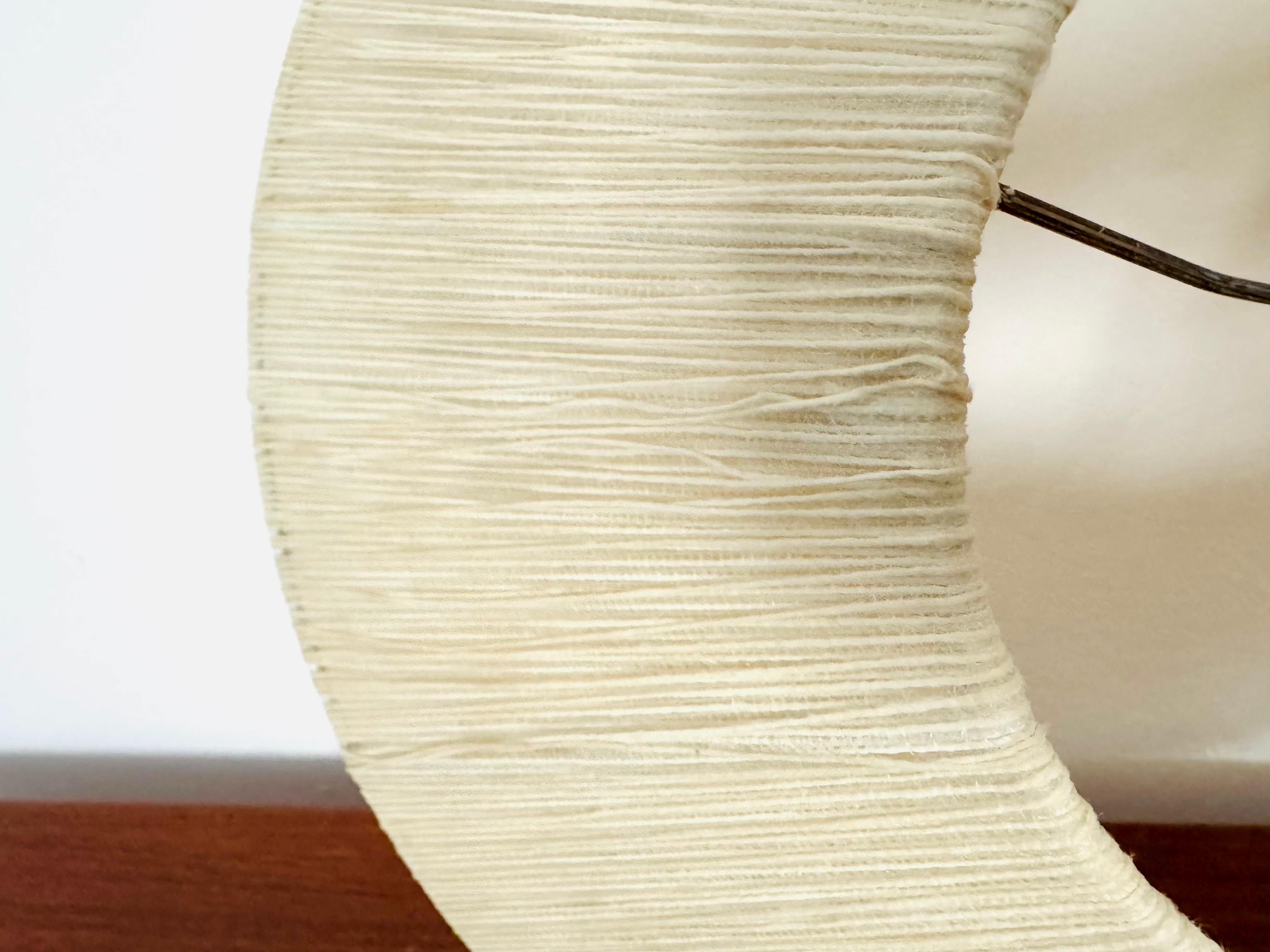 Pendelleuchte aus Sisal und Walnussholz von Temde im Angebot 10