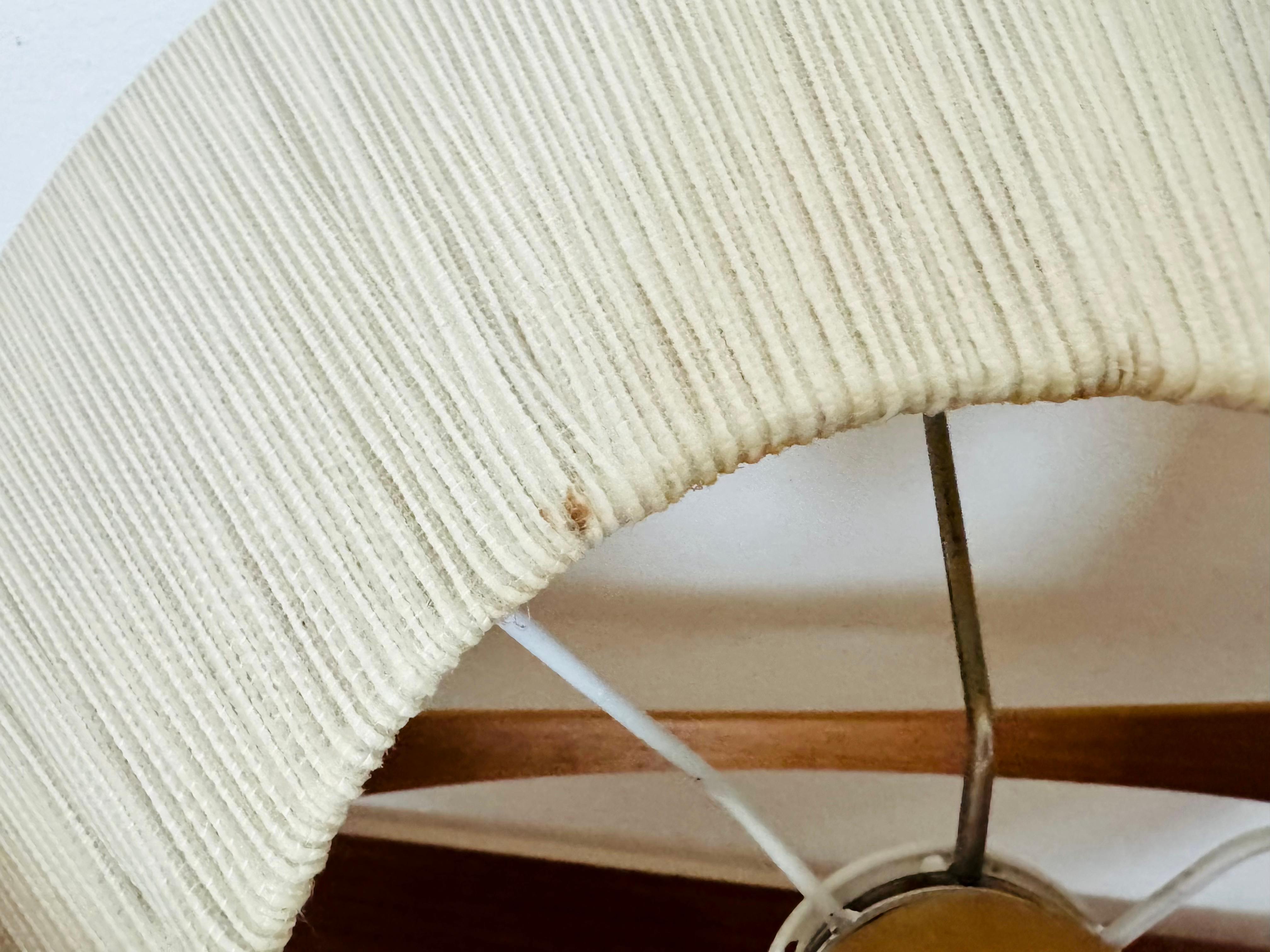 Sisal and Walnut Pendant Lamp by Temde For Sale 11