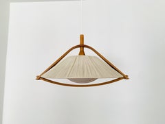 Sisal and Walnut Pendant Lamp by Temde