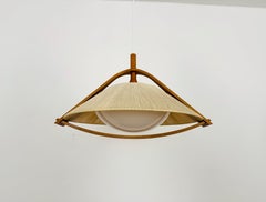 Sisal and Walnut Pendant Lamp by Temde