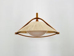 Sisal and Walnut Pendant Lamp by Temde
