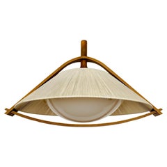 Sisal and Walnut Pendant Lamp by Temde