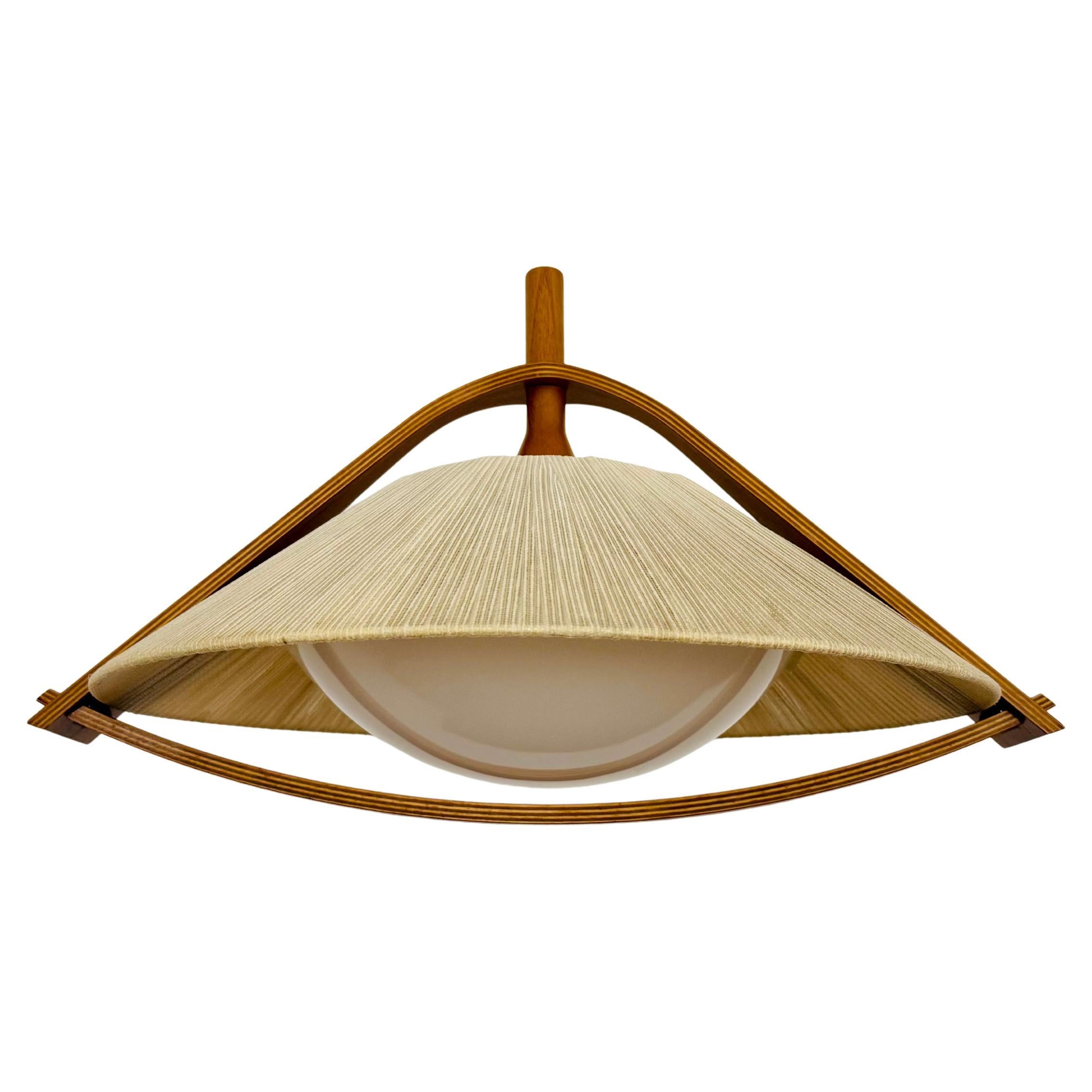 Lámpara colgante de sisal y nogal by Temde