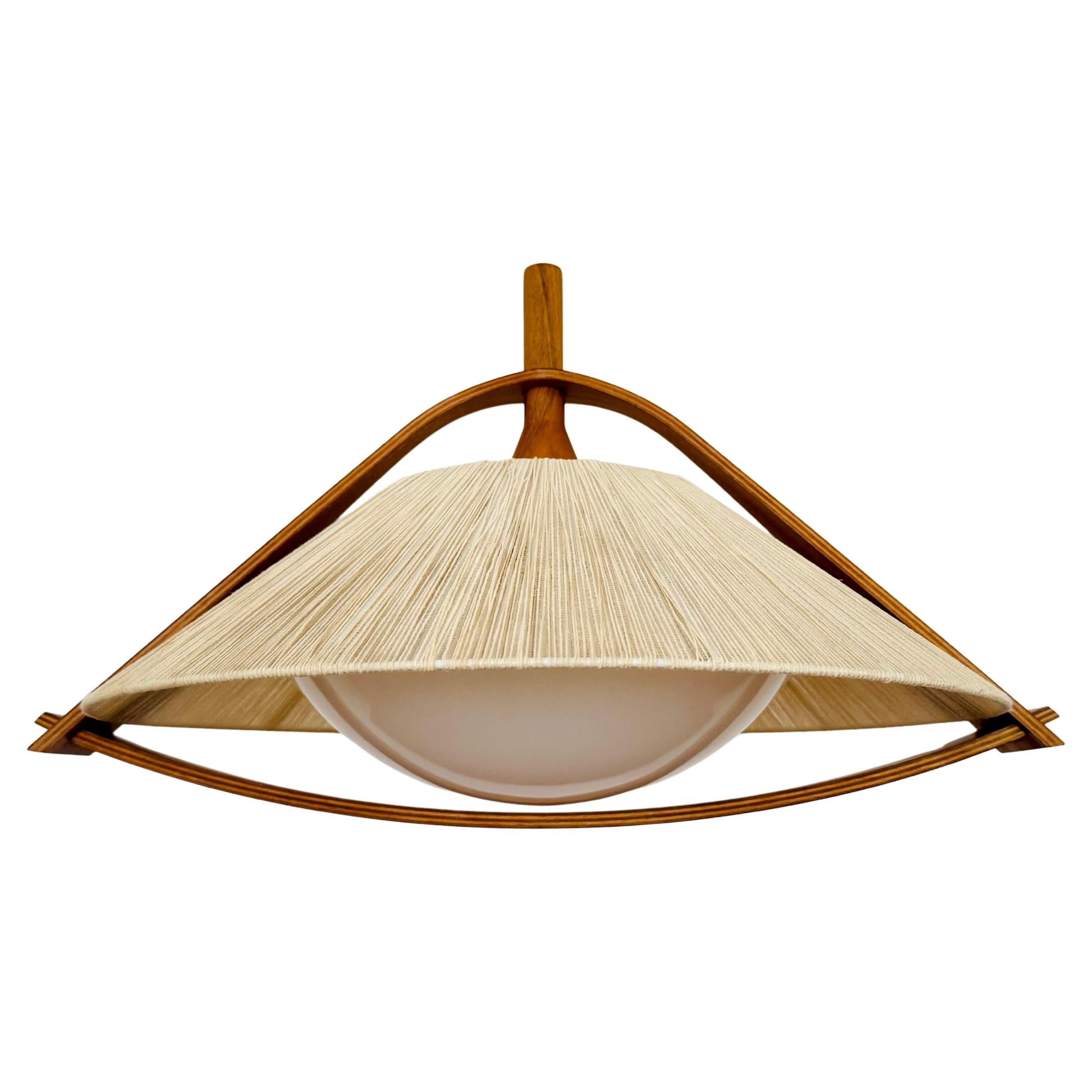 Lámpara colgante de sisal y nogal by Temde