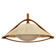 Lámpara colgante de sisal y nogal by Temde