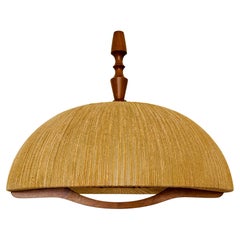 Sisal and Walnut Pendant Lamp by Temde