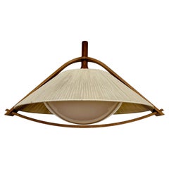 Sisal and Walnut Pendant Lamp by Temde