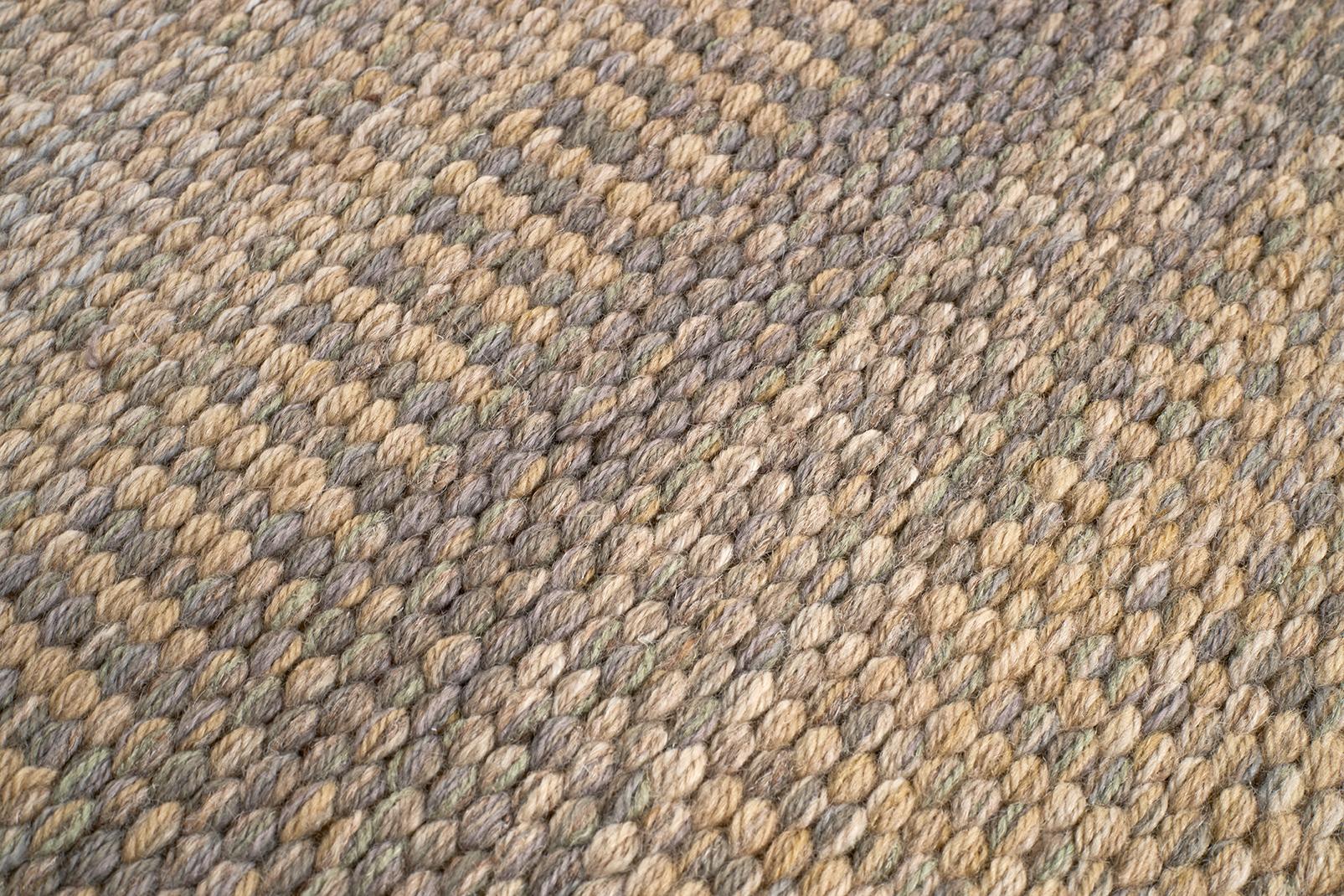 20th Century Sisal Design Rug in Natural Pattern For Sale