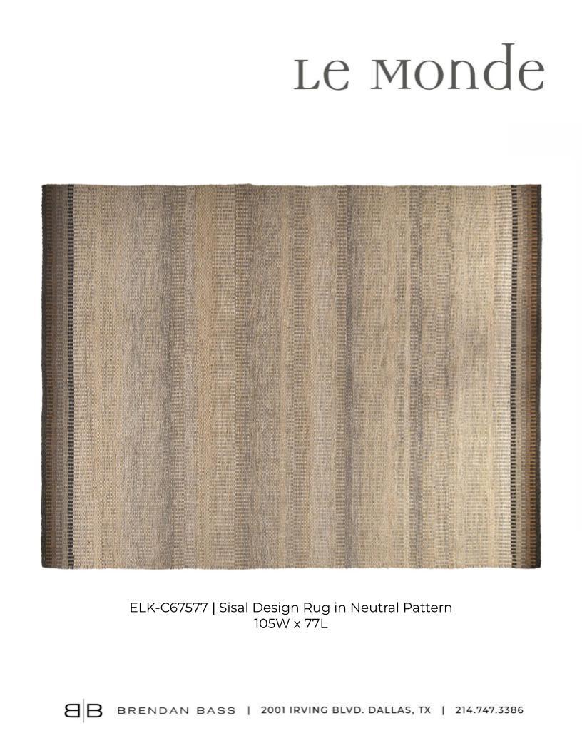 Lana Tappeto Design/One in Sisal con motivo Nature in vendita