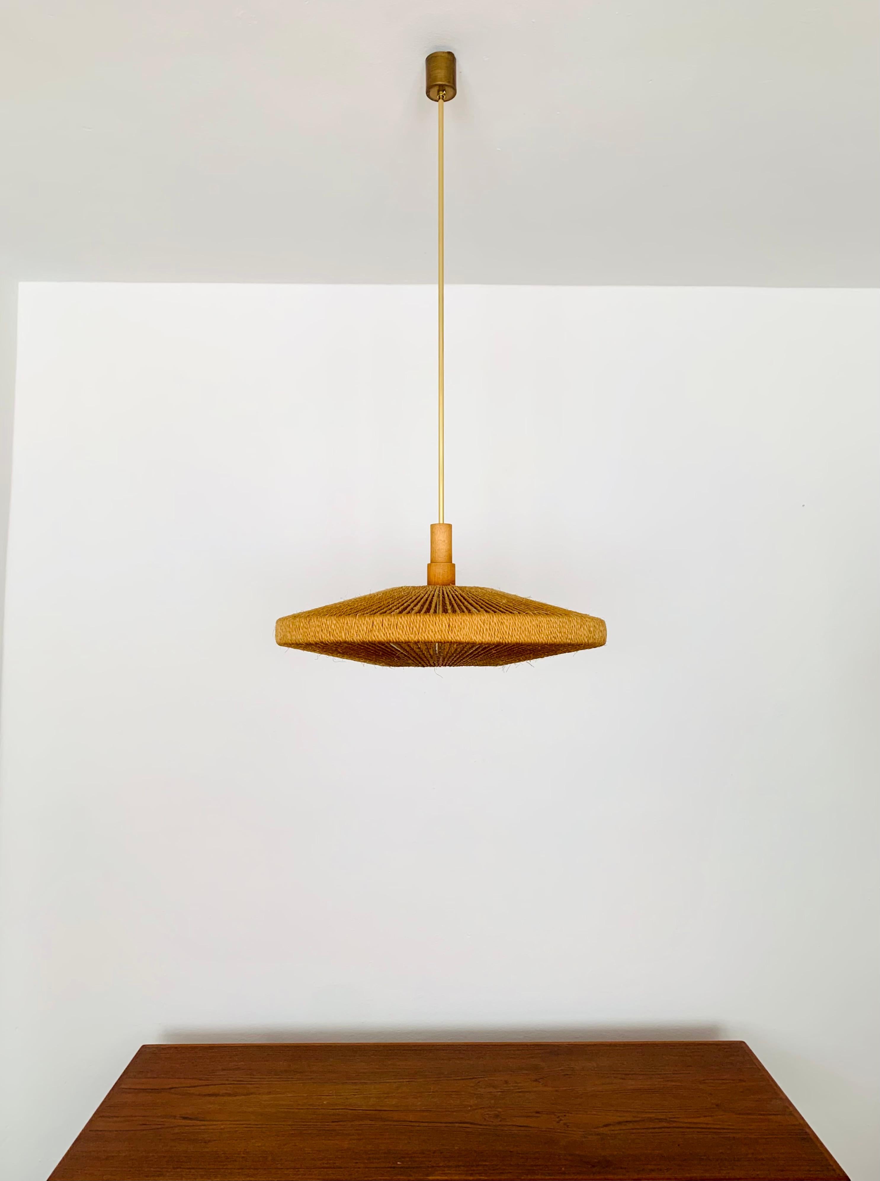Sisal Lamp from Temde In Good Condition In München, DE