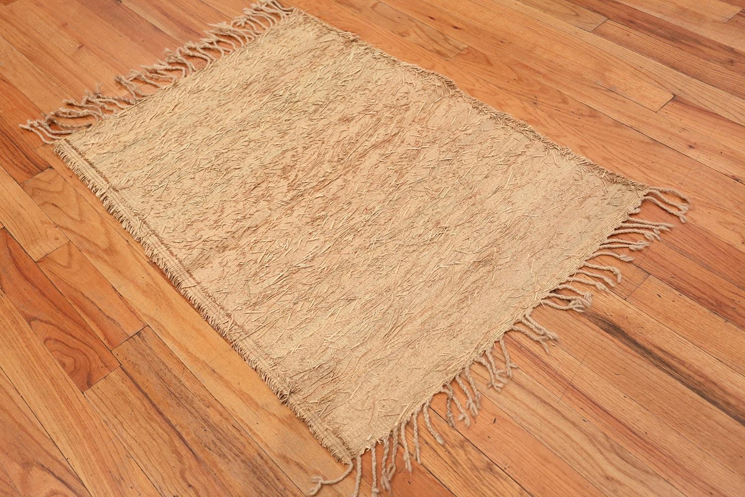 Hand-Woven Sisal Moroccan Rug. Size: 2 ft 8 in x 3 ft 7 in  For Sale