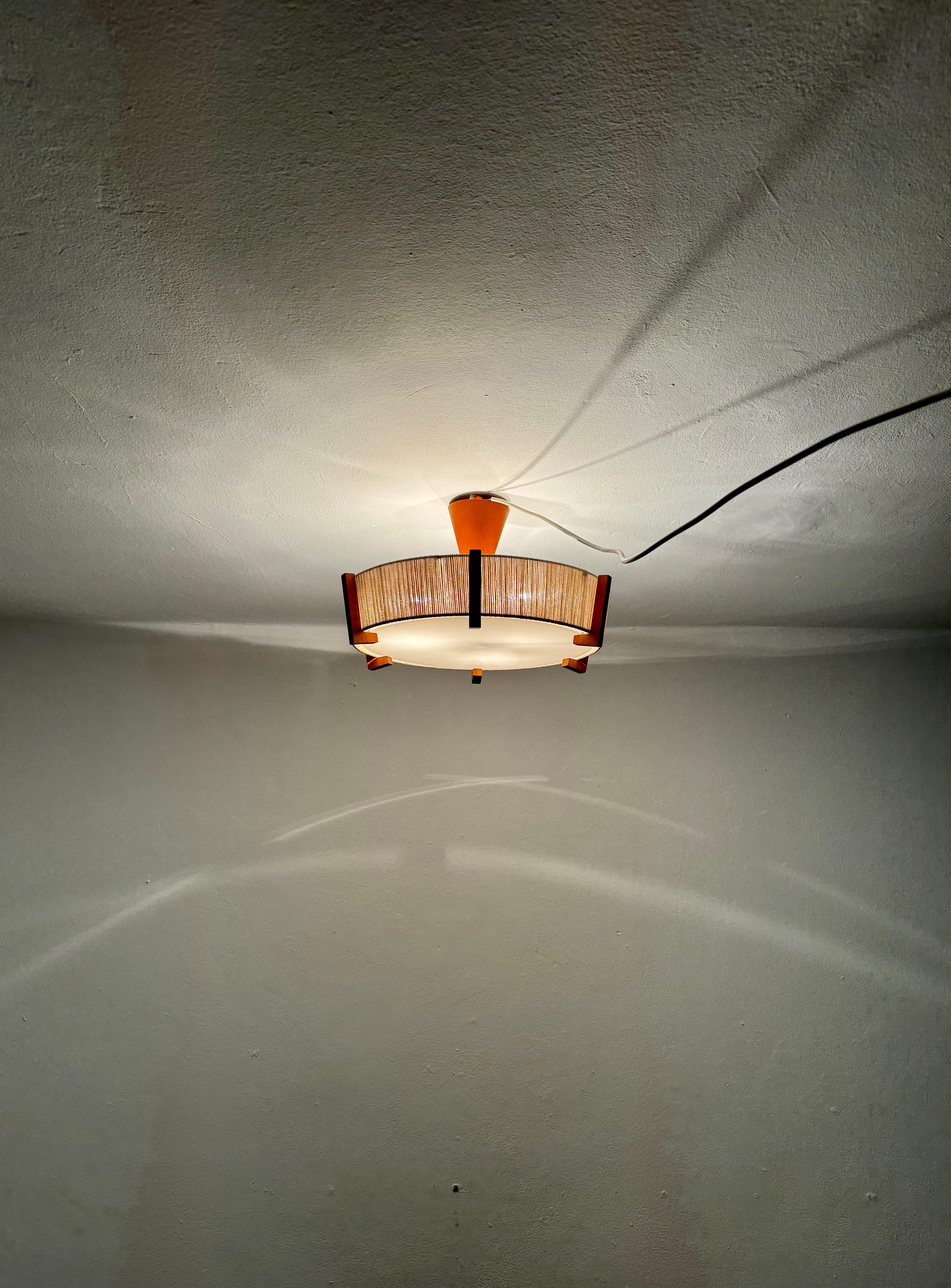Lampe suspendue Sisal de Temde en vente 1