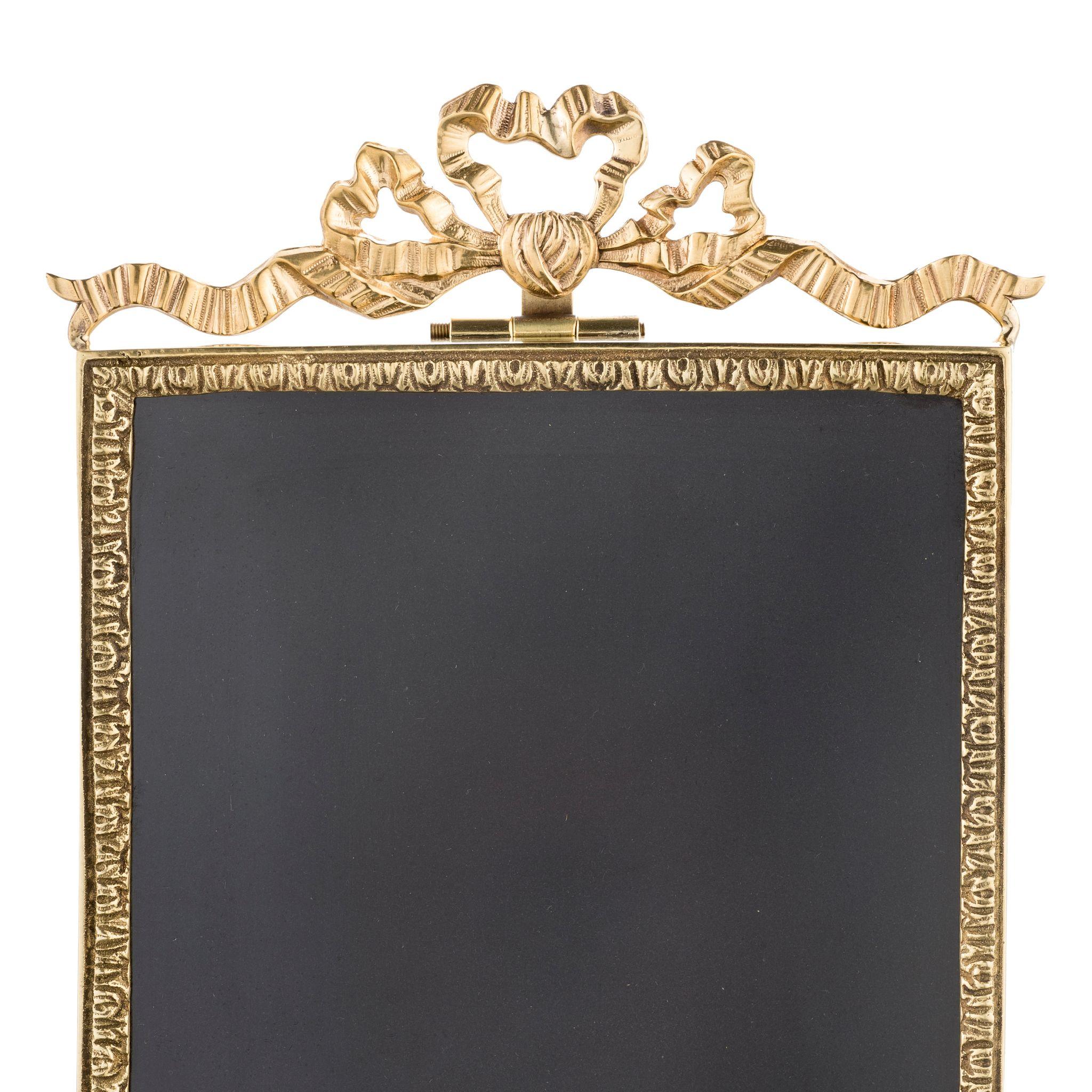 Italian Sissi Brass Frame with Ribbon For Sale