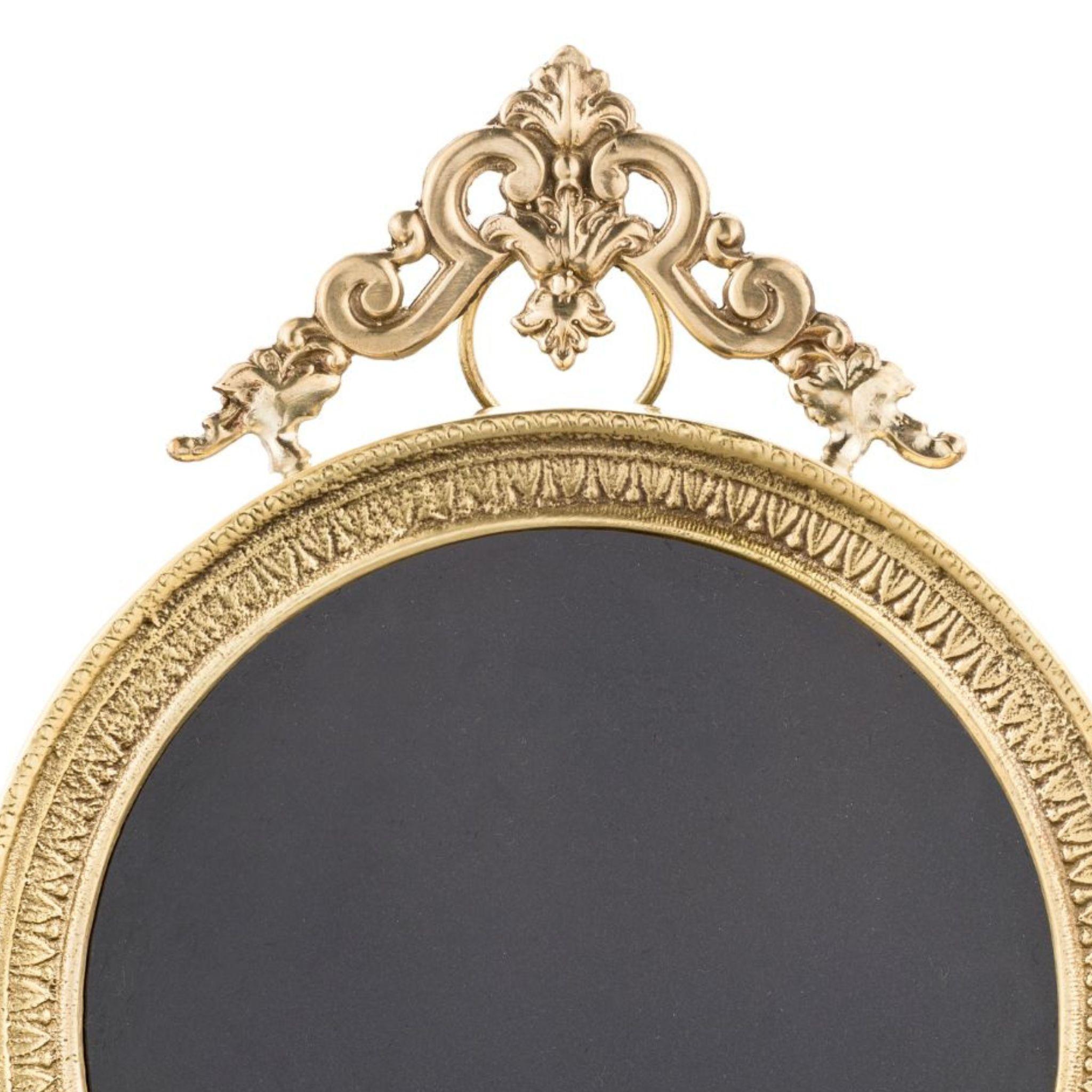 Italian Sissi Brass Frame with Triangle Decoration For Sale