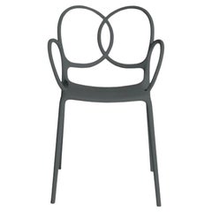 In stock Sissi Stackable Armchair Dark Grey Polypropylene By Driade