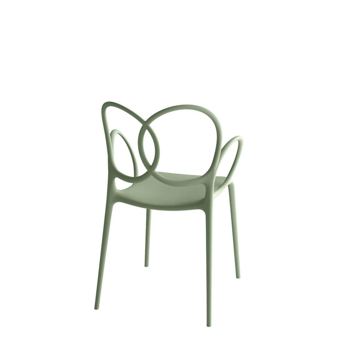 Sissi Stackable Armchair Green Polypropylene by Driade In New Condition For Sale In Beverly Hills, CA