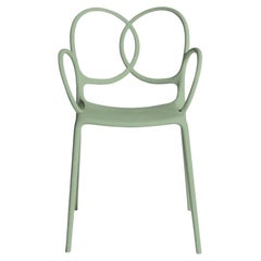 In stock Sissi Stackable Armchair Green Polypropylene by Driade