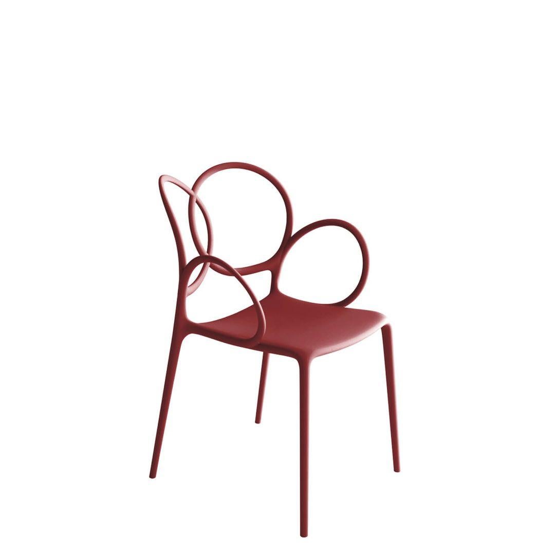 Due to the delicacy of the finish it is not recommended to stack the armchairs.The company reserves the right not to accept any complaints.

The Sissi Stackable Armchair by Driade is a graceful, stylish armchair. Crafted with molded polypropylene,