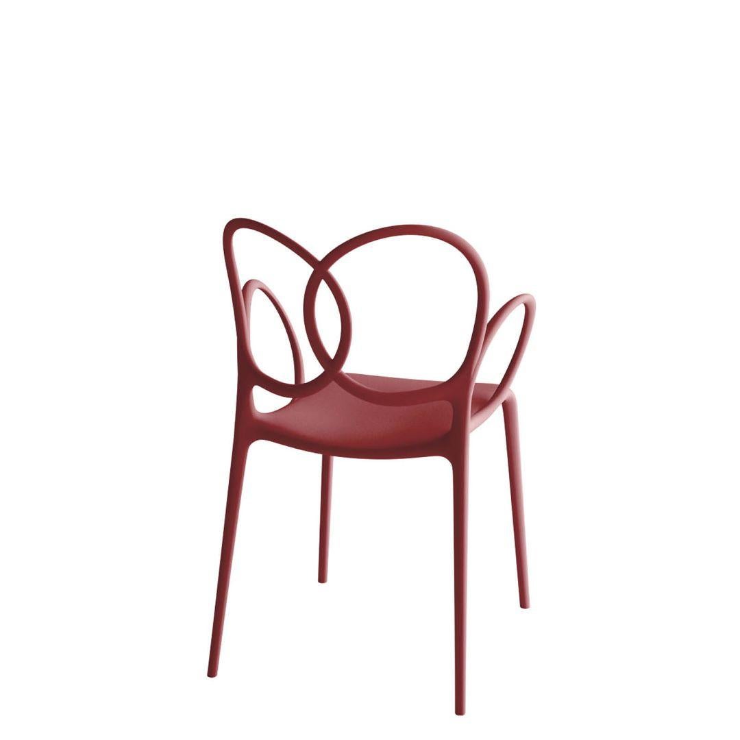 Sissi Stackable Armchair Red Polypropylene by Driade In New Condition For Sale In Beverly Hills, CA